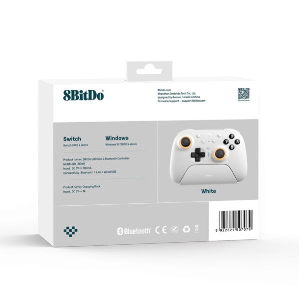 8bitdo Ultimate 2 Beyaz Kablosuz Gamepad Fc11