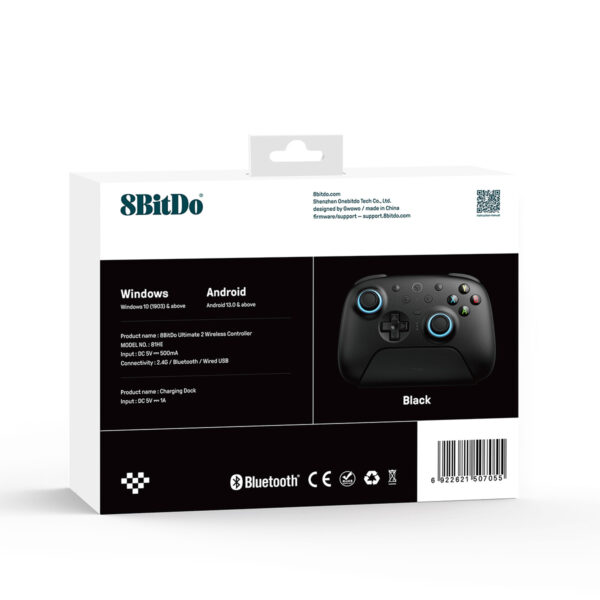 8bitdo Ultimate 2 Siyah Kablosuz Gamepad Fc11