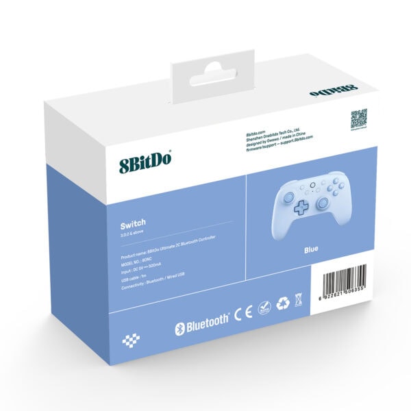 8bitdo Ultimate 2c Mavi Nintendo Switch Uyumlu Bluetooth Gamepad Fc10
