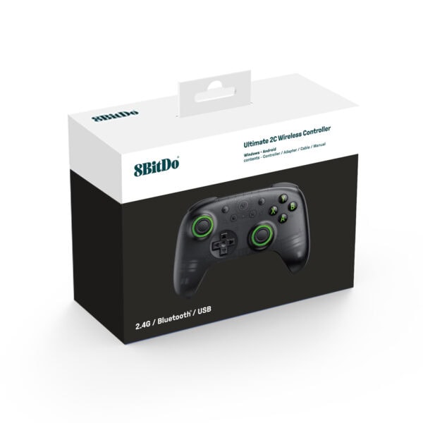 8bitdo Ultimate 2c Transparan Siyah Bluetooth Gamepad Fc9