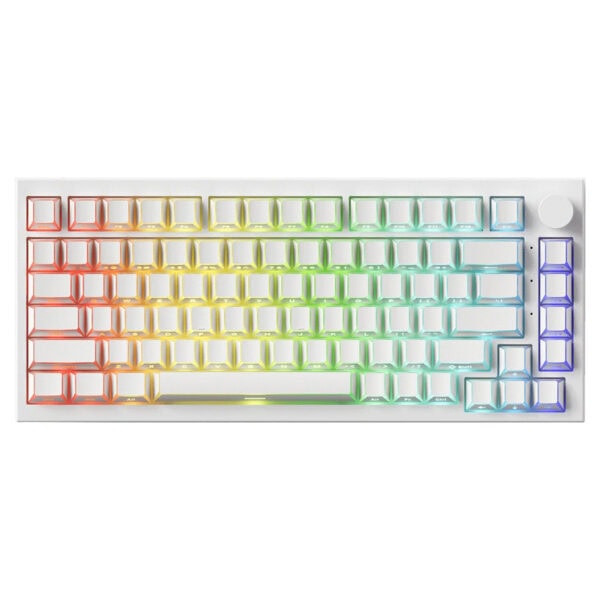 Akko 5075 V5 He Comic U Prism Manyetik Switch 8k Hz Hall Effect Hotswap Argb Kablosuz Ingilizce Gaming Klavye Fc1