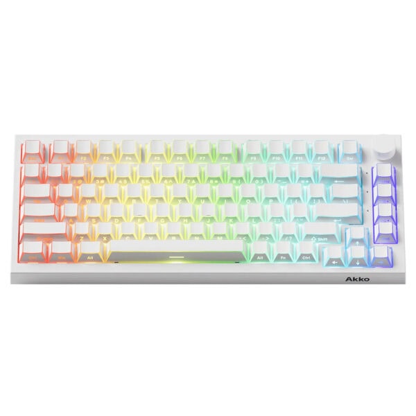 Akko 5075 V5 He Comic U Prism Manyetik Switch 8k Hz Hall Effect Hotswap Argb Kablosuz Ingilizce Gaming Klavye Fc2
