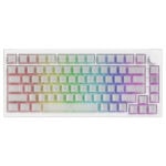 Akko 5075 V5 He Glassy Carbon Fiber White U Hakutaku Manyetik Switch 8k Hz Hall Effect Hotswap Argb Ingilizce Gaming Klavye Fc1