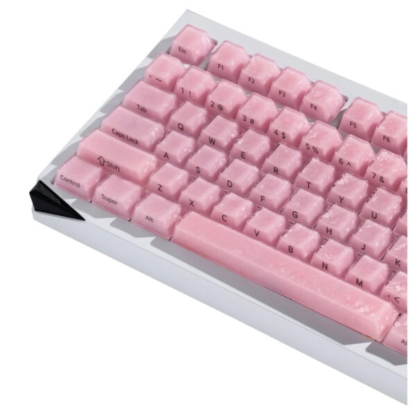 Akko Glassy Carbon Fiber Pink Cherry Double Shot Pcabs 126 Adet Keycap Set Fc2