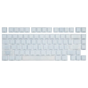 Akko Glassy Carbon Fiber White Cherry Double Shot Pcabs 126 Adet Keycap Set Fc1