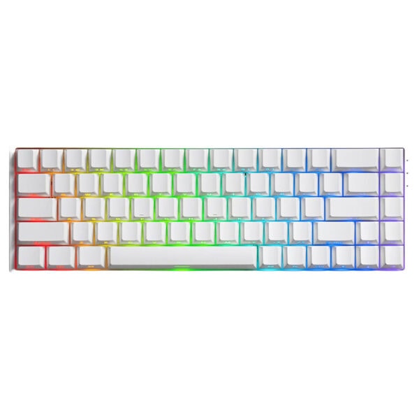 Akko Monsgeek Fun68 He White E Glare Manyetik Switch 8k Hz Hall Effect Hotswap Rgb Kablosuz Ingilizce Gaming Klavye Fc1