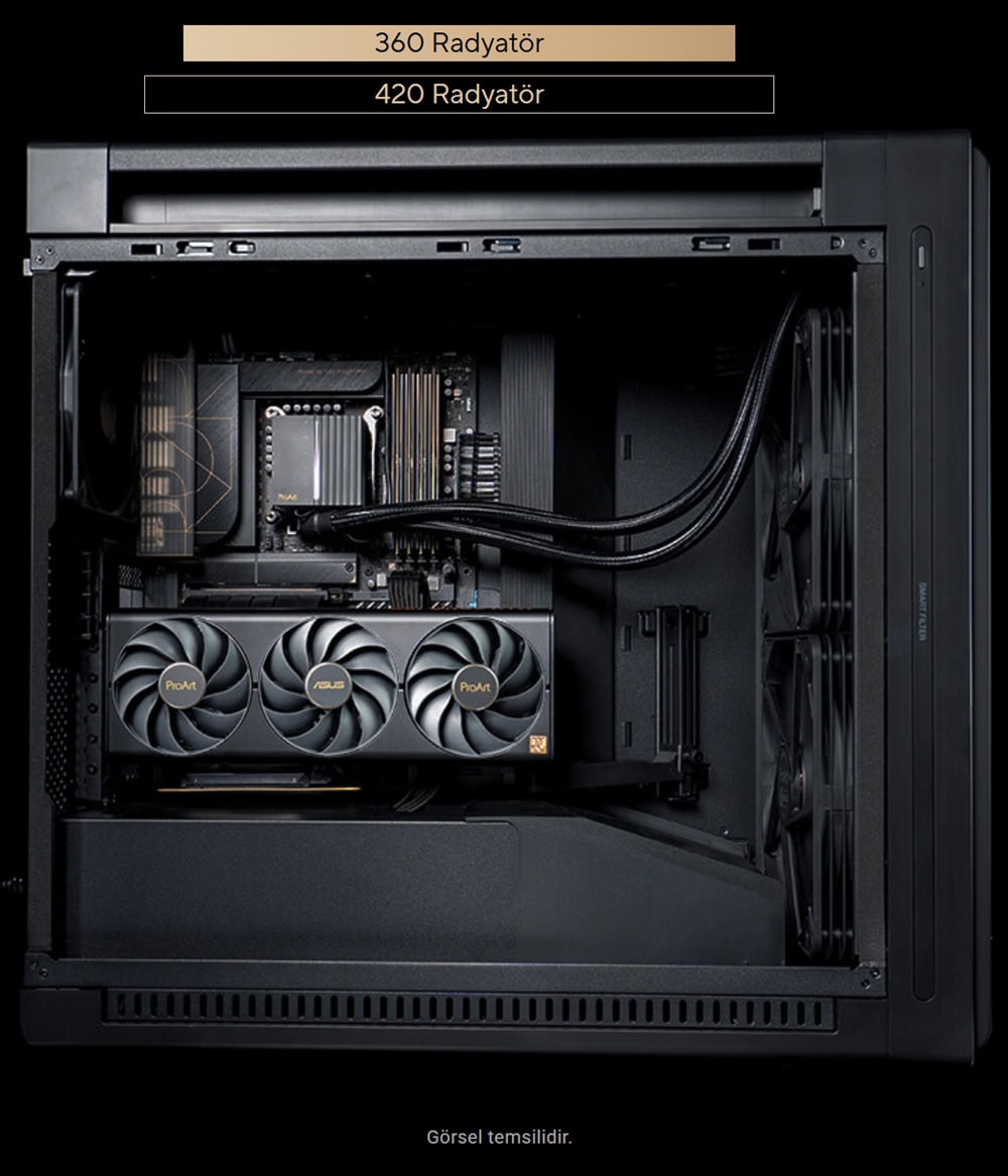 ProArt PA602 Wood Edition Modern Black - Metal Panel asus-proart-pa602-wood-edition-metal-panel-usb-3-2-mid-tower-kasa