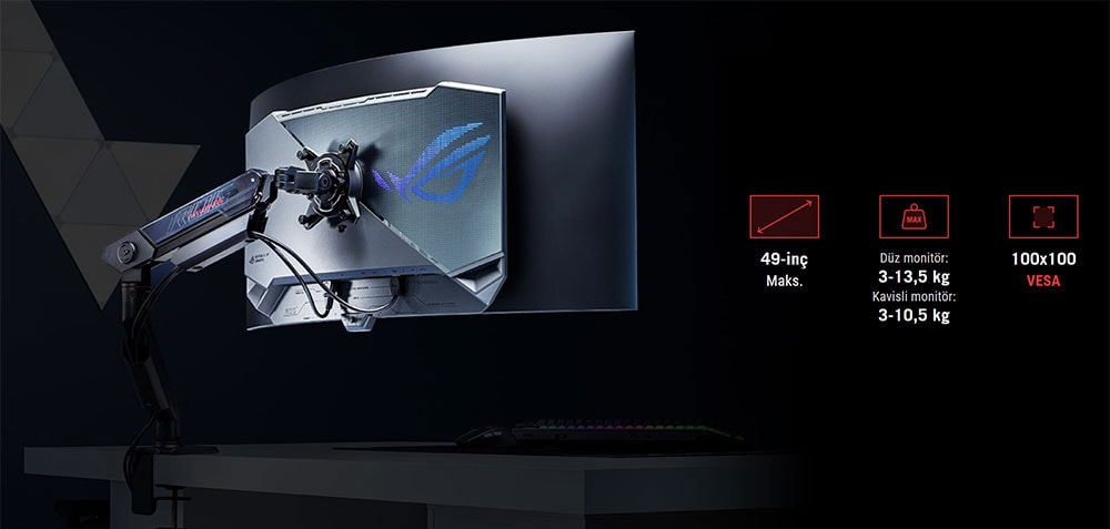 ROG Ergo Monitor Arm AAS01R asus-rog-aas01r-ergonomik-monitor-kolu