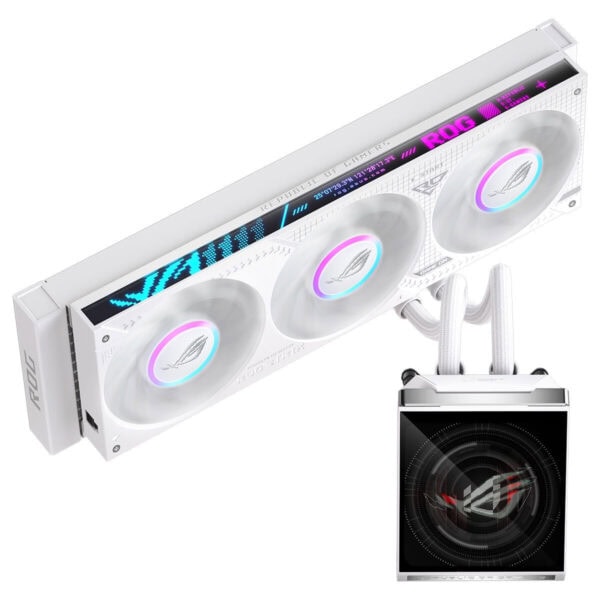 Asus Rog Strix Slc Iv 360 Argb Lcd White Edition 360mm Intel Amd Uyumlu İşlemci Sıvı Soğutucu 1