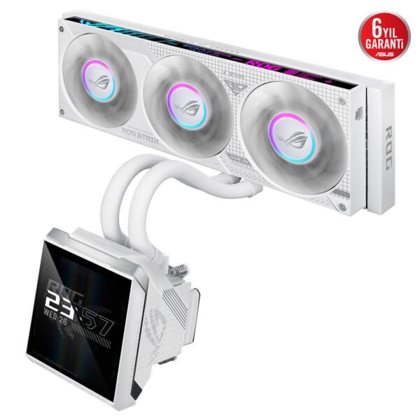 Asus Rog Strix Slc Iv 360 Argb Lcd White Edition 360mm Intel Amd Uyumlu İşlemci Sıvı Soğutucu 5