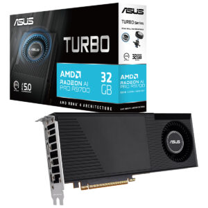 Asus Turbo Radeon Ai Pro R9700 32gb Gddr6 256 Bit Yapay Zeka Ekran Karti Fc1