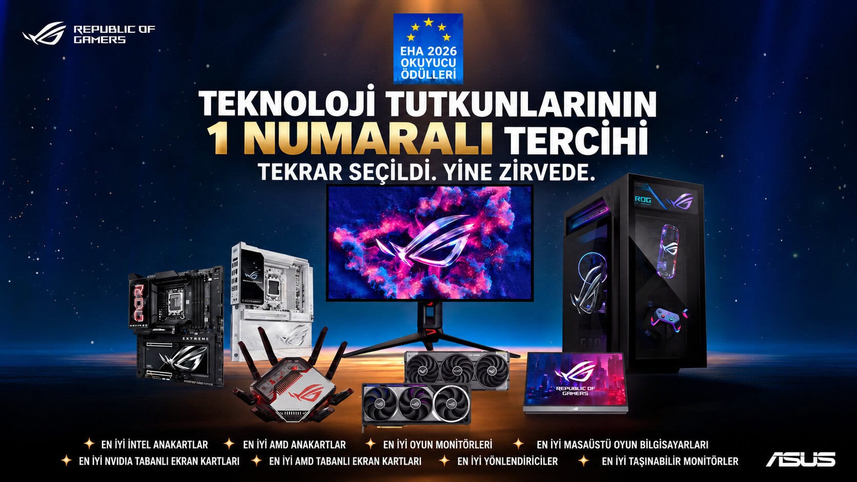 Asus'tan Büyük Başarı! 2026 Eha Reader Awards'ta 10 Ödül Birden 1