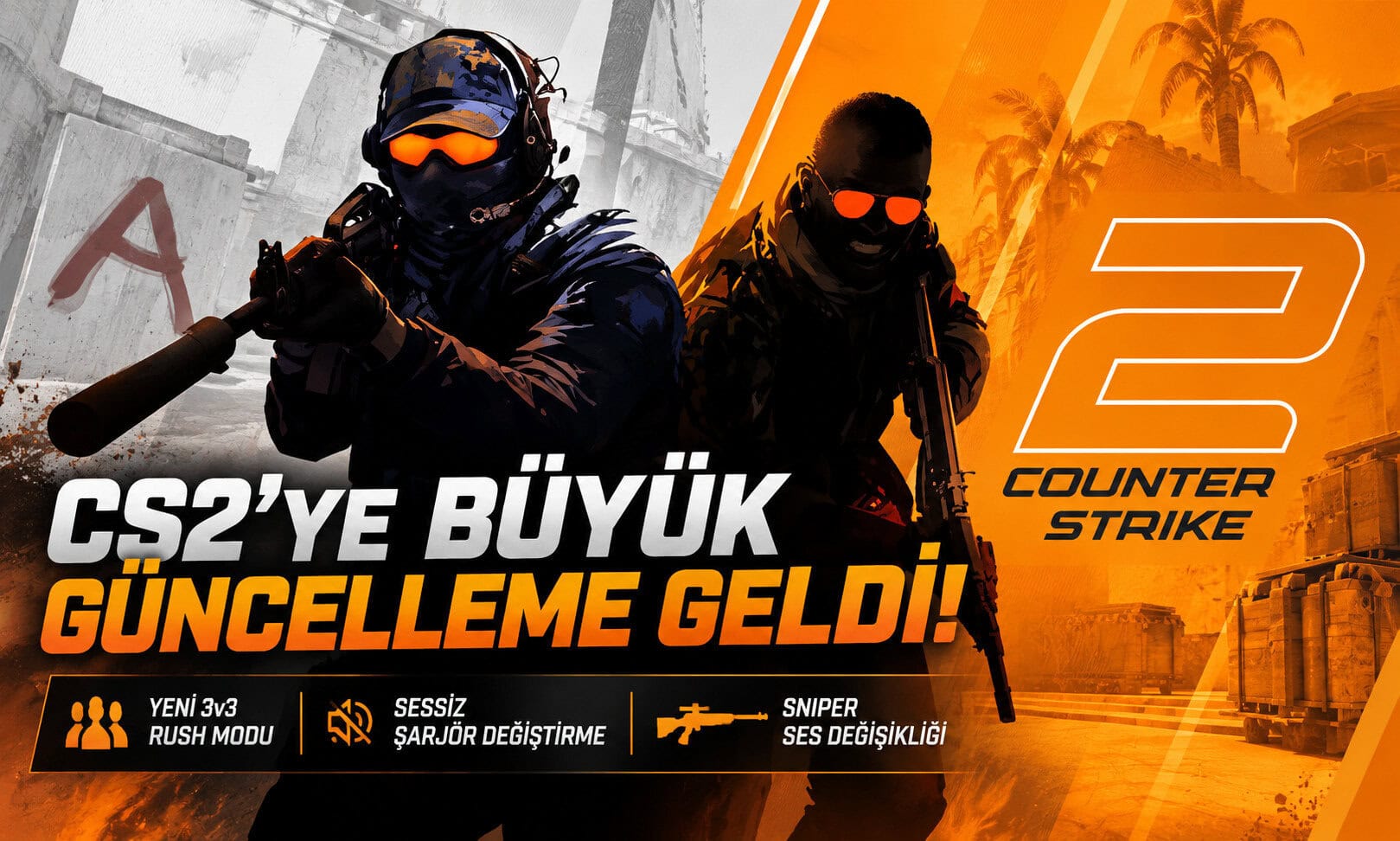Cs2’ye Büyük Güncelleme Geldi! Yeni 3v3 Rush Modu Ve Sessiz Şarjör Değiştirme 1