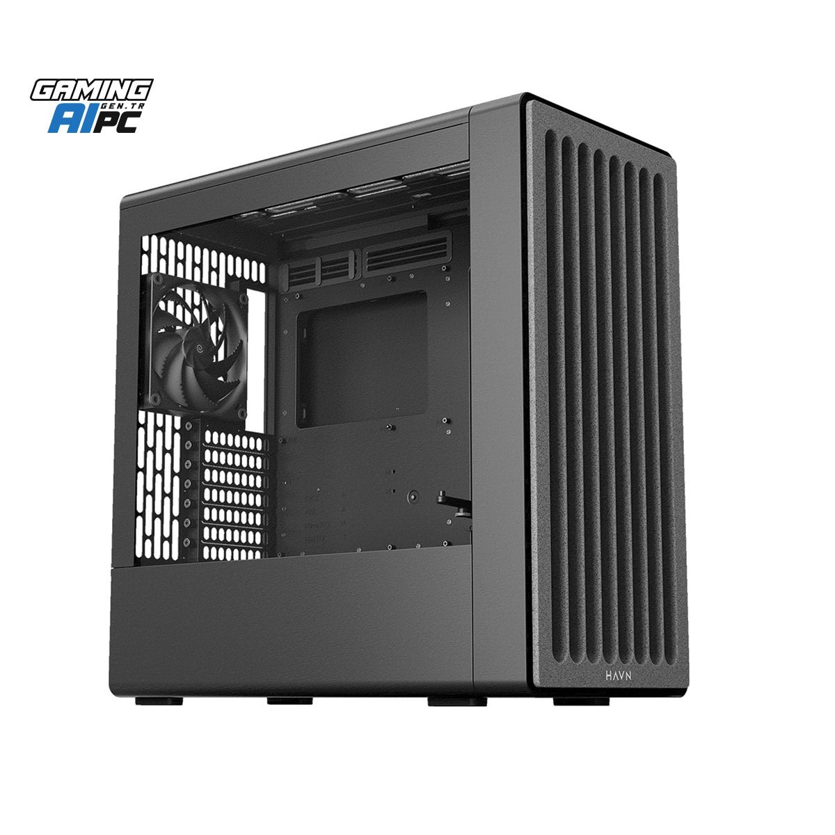 Havn Bf 360 Flow Black 2x180mm 1x140mm Fan Temperli Cam Usb 3.2 Mid Tower Atx Gaming Kasa