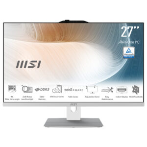 Msi Modern Am272p 1m 1619eu Intel Core 7 150u 16gb Ddr5 1tb Ssd 27 Inc Full Hd W11 Home Beyaz All In One Bilgisayar Fc1