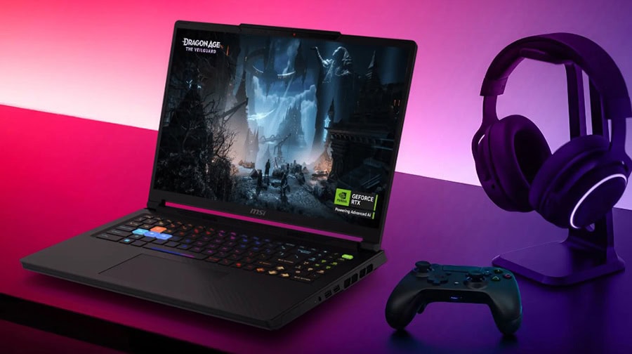 MSI RAIDER A16 HX B8WI-008TR AMD Ryzen 9-8940HX GeForce RTX 5080 16GB 175W 16GB DDR5 1TB SSD 16 inç 2K QHD+ 240Hz W11 Home Gaming Laptop h5