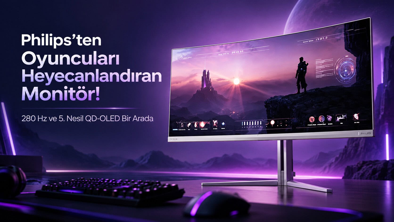 Philips'ten Oyuncuları Heyecanlandıran Monitör! 280 Hz Ve 5. Nesil Qd Oled Bir Arada 1