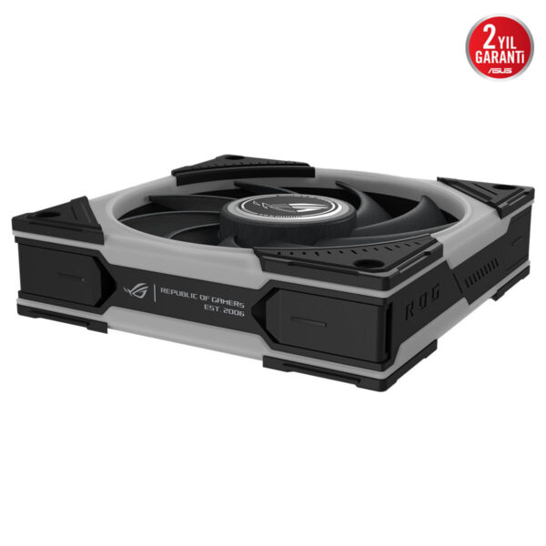 ASUS ROG Eurux GR120 ARGB 120mm kapalı kasa fanı yüksek hava akışı ve ARGB aydınlatma ile oyun performansını destekler.