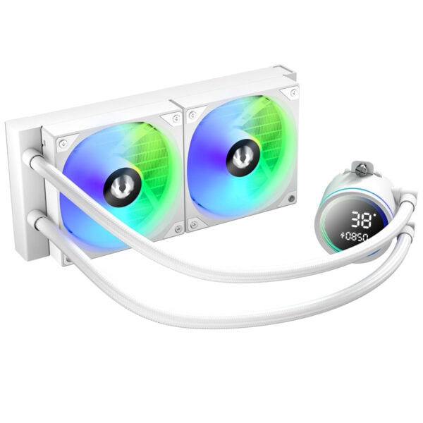 Bitfenix S12 Digital Water Cooler Beyaz 240mm Intel Amd Uyumlu İşlemci Sıvı Soğutucu (bfw S12 240 Ww27a Rp) 4