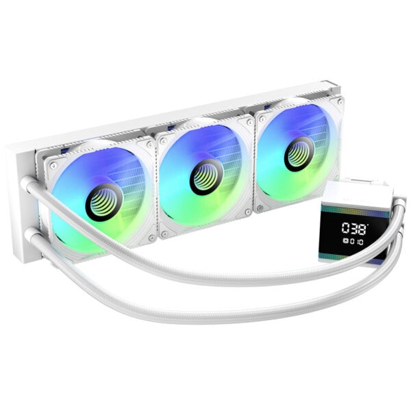 Bitfenix S7 Digital Water Cooler Beyaz Argb 360mm Intel Amd Uyumlu İşlemci Sıvı Soğutucu (bfw S7 360 Kk27a Rp) 5