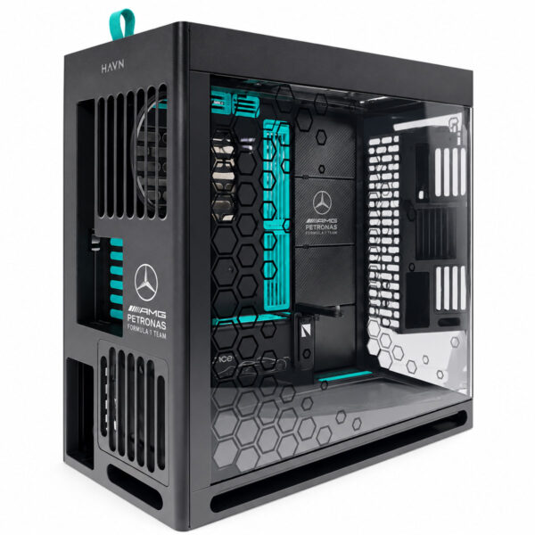 Havn Hs 420 Mercedes Amg Petronas F1 Team Edition 420mm Radyatör Destekli Temperli Cam Usb 3.2 Mid Tower E Atx Gaming Kasa 4