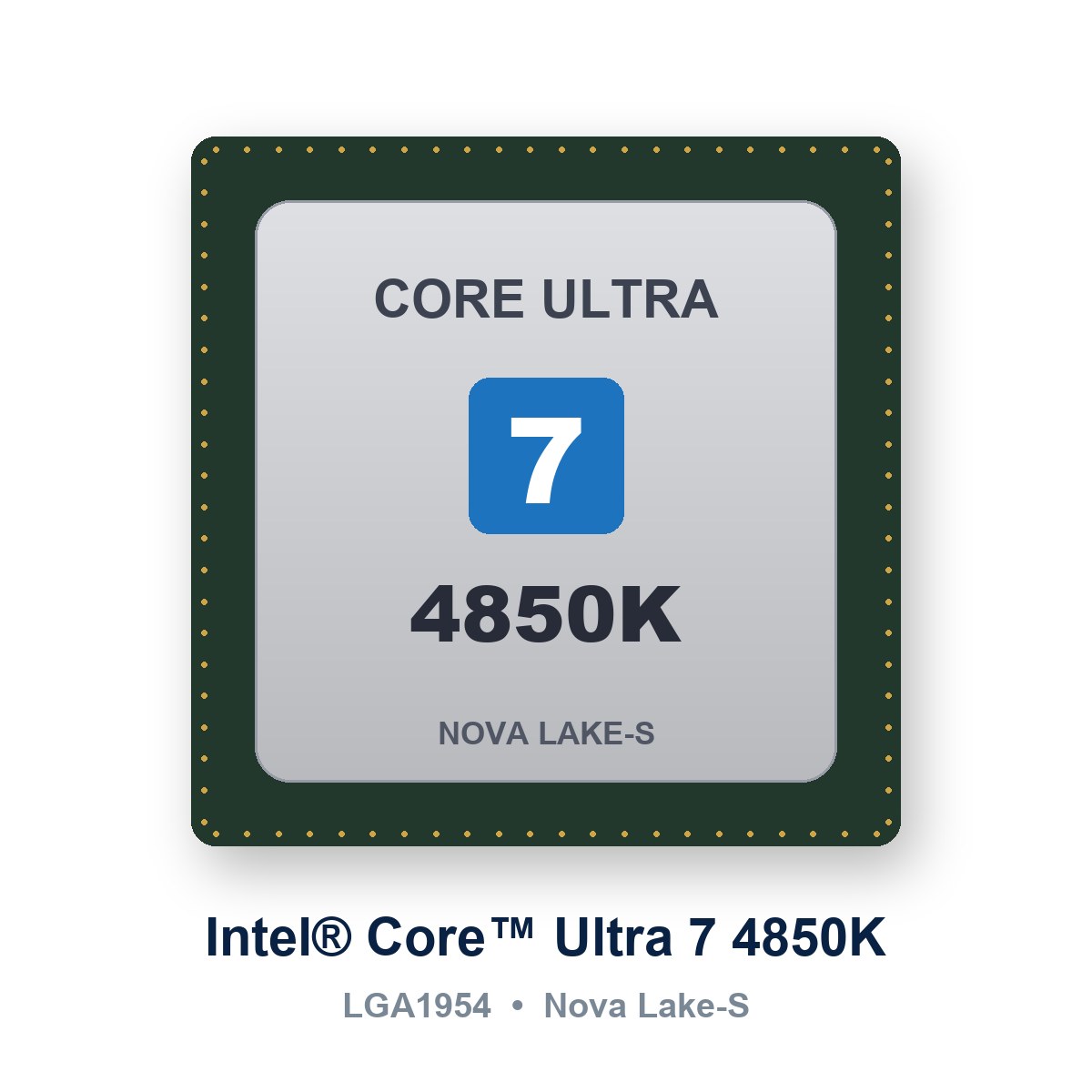 Intel Core Ultra 7 4850K Nova Lake-S LGA1954 işlemci (temsili görsel)