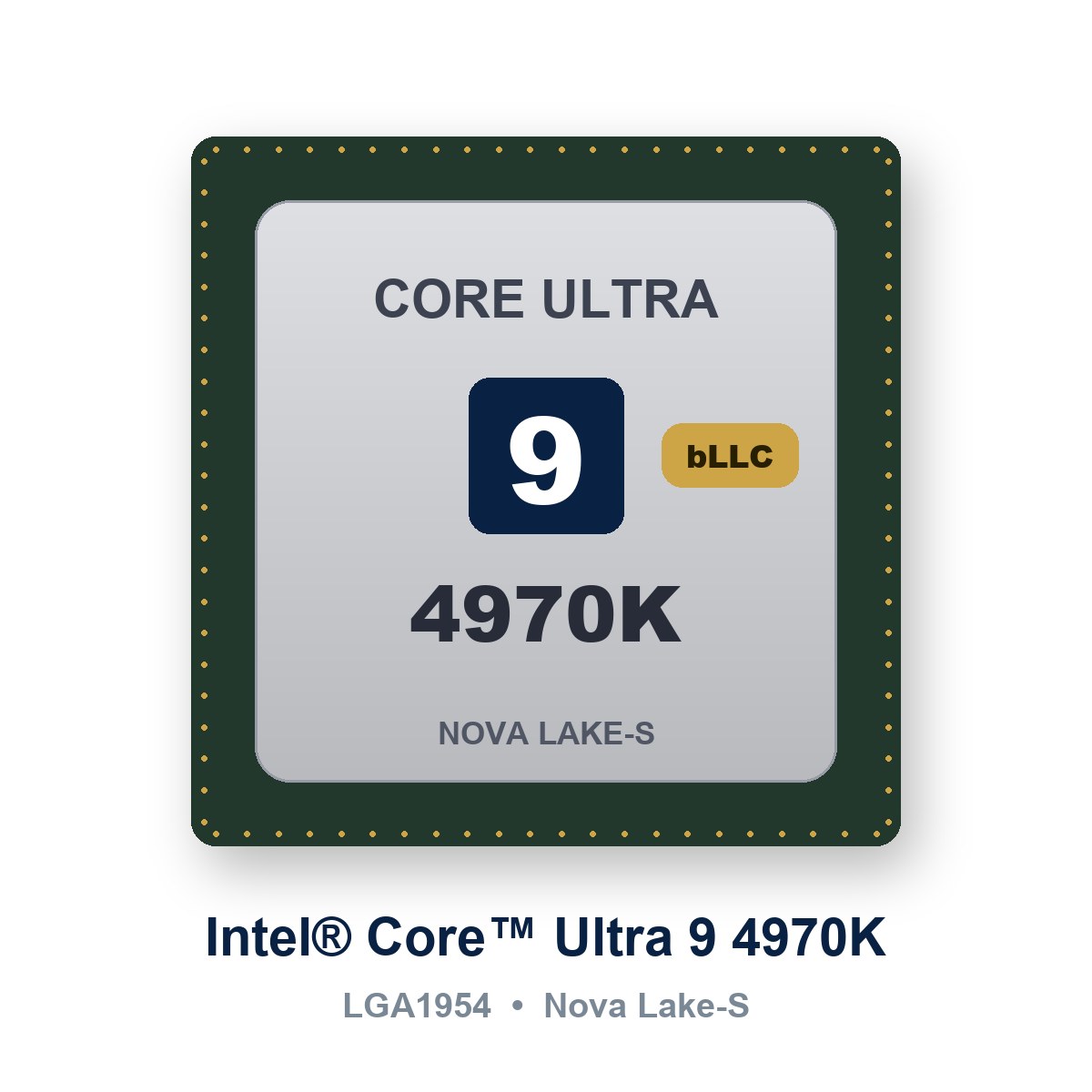 Intel Core Ultra 9 4970K Nova Lake-S LGA1954 işlemci (temsili görsel)