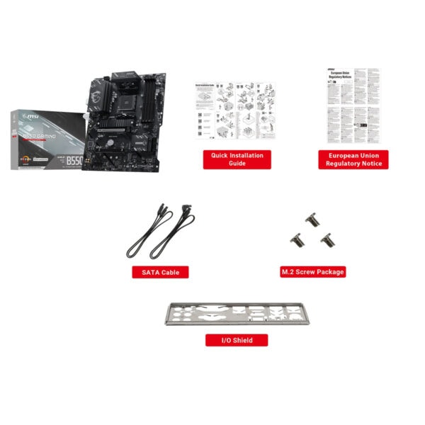 Msi B550 Gaming 4866mhz (oc) Ddr4 Soket Am4 M.2 Hdmi Dp Atx Anakart 7
