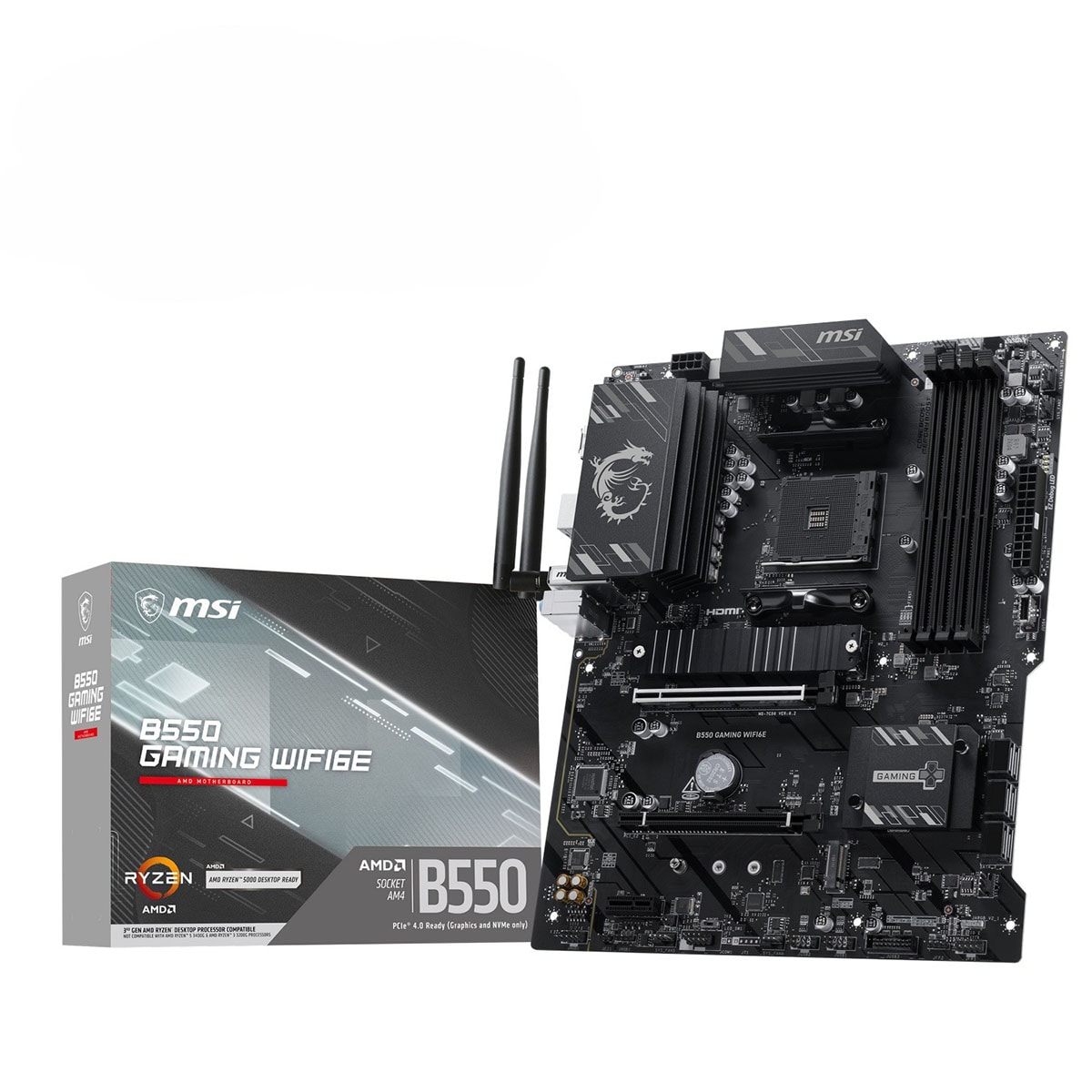 Msi B550 Gaming Wifi6e 4866mhz (oc) Ddr4 Soket Am4 M.2 Hdmi Atx Anakart 1