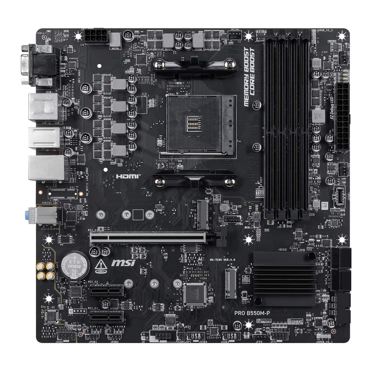 Msi Pro B550m P 4400mhz (oc) Ddr4 Soket Am4 M.2 Hdmi Dp Matx Anakart 2