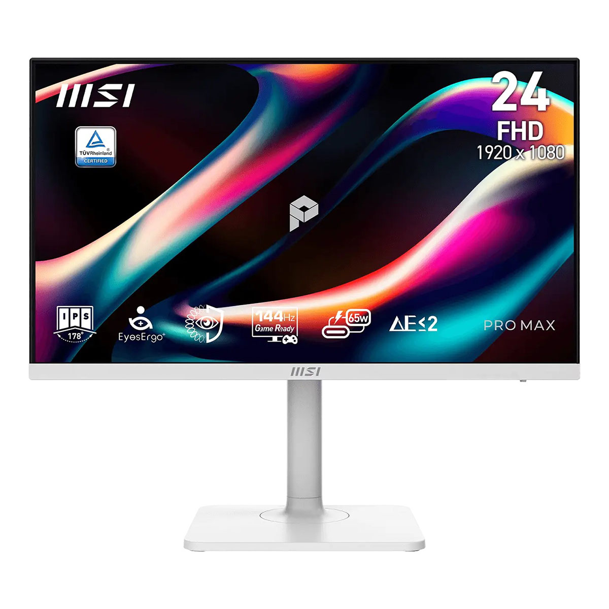 Msi Pro Max 241phw E14 23.8 Inç 144hz 1ms Full Hd Freesync Ips Beyaz Pivot Monitör 1